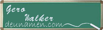 Gero Walker Visitenkarte
